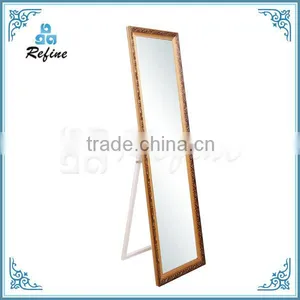 Classical Wooden Fashionable Floor Mirror Framed Dressing Mirror thumbnail-1