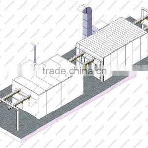 JF Custom Design Automatic Painting Line for 4s Car Shop thumbnail-2