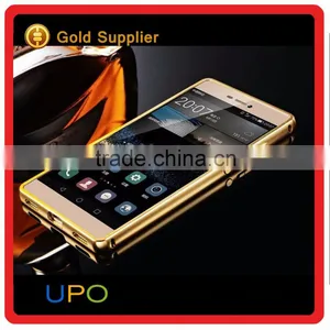 [UPO] Hot Selling Luxury Metal Aluminum Bumper Electroplated PC Cover For Huawei P8 Lite Mirror Case thumbnail-3