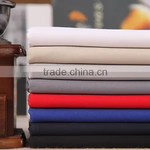 Top Quality Digital Print White Fabric 50% Cotton 50% Polyester Shirting Fabric by Roll Made in China thumbnail-1