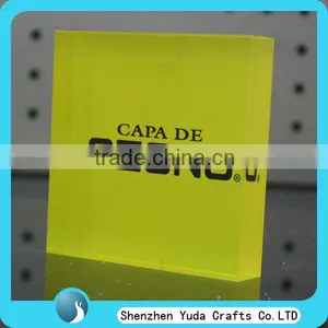High Quality Printed Clear Acrylic Ideal Custom Logo Block Wholesale Cheap thumbnail-5