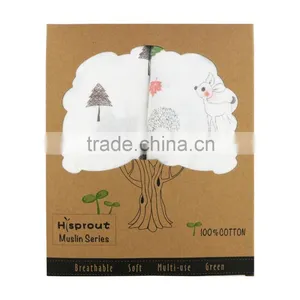 Customized Pattern Baby Muslin Blanket Baby Bath Towel thumbnail-5