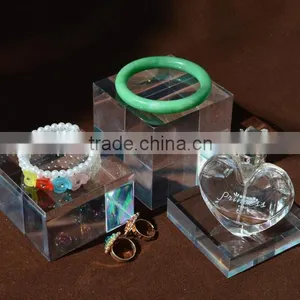 Clear Acrylic Solid Display Block thumbnail-1