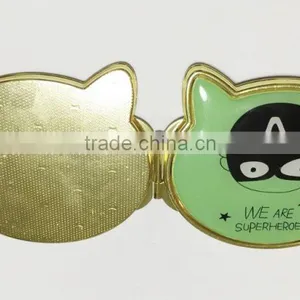 Steel Gold Simple Compact Mirror Small Pocket Mirror thumbnail-6