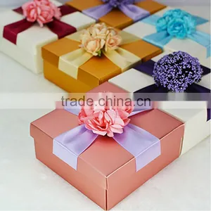 Wholesale Ivory Wedding Favour Boxes Pink Favour Boxes thumbnail-1