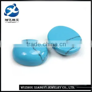 Gemstones Manufacturer Flat Oval Shape Blue Turquoise Cabochon thumbnail-2