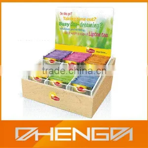 Custom Make High Quality Wooden Tea Display Box Can be Without Lid thumbnail-1