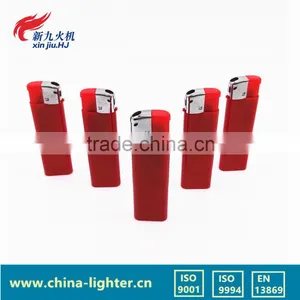 High Quality Red Electronic Gas Lighter/5 Color Disposable Cigratte Lighter thumbnail-1