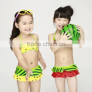 2016 Lovely New Stylish Watermelon Polka Dot Girls Bathing Suit ,girl Bikini Swimsuit Wear thumbnail-1
