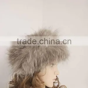 HB1 Fashion Style Fox Fur Headband thumbnail-1