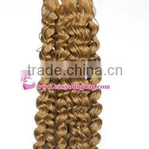 Synthetic Fiber Afro Curly Hair Weft,blonde Hair Weaving for Braiding thumbnail-1