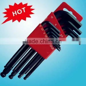13 PCS Metric Black Plating Ball Point Hex Key Wrench Set thumbnail-1