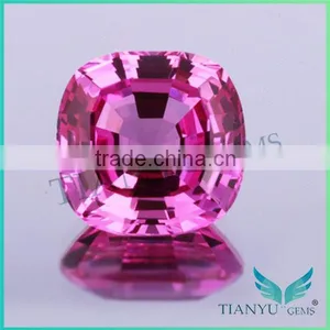 Wholesales Ruby Corundum Free Sample 5# Pagoda-shaped Rose Ruby Corundum Stone thumbnail-1