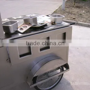 Well Structured Bicycle Bike Hotdog Food Cart, Mobile Food Trailer With Wind Umbrella thumbnail-2