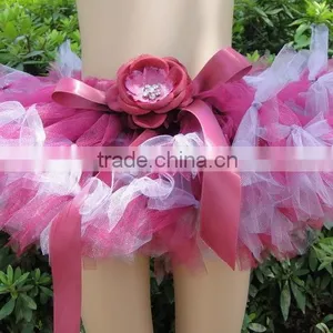 2016 New Product Children Bow Design Tutu Skirt, Direct Manufactory Handmade Baby Girl Petti Skirt, Baby Girl Summer Dress thumbnail-1