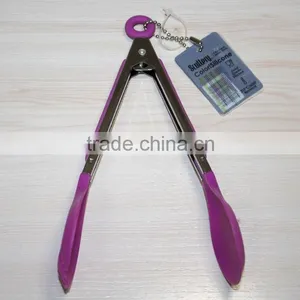 BBQ Tongs Wholesale Bbq Grill Tongs Rose Round Stainless Steel +nylon Tongs NL83 thumbnail-5
