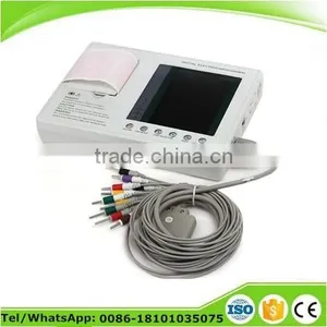 OEM 3 Channel ECG Machine EKG Monitor Electrocardiograph Electrocardiogram thumbnail-1