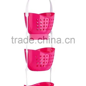 3 Tier Bathroom Organizer Shower Shelf Rack Storage Hanging Basket thumbnail-4