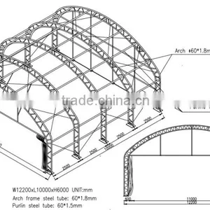 Prefabricate Steel Frame Aircraft Hangar Tent thumbnail-6