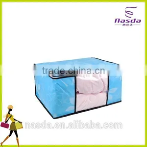 Blue Color Textile Fabric for Pvc Quilt Bag,quilt Bag Plastic Packaging Bags,non Woven and Pvc Non-woven Bag for Quilt thumbnail-1