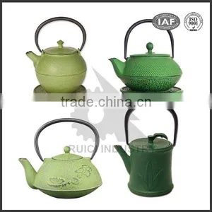 0.6L Enamel Japanese Cast Iron Ceramic Teapot thumbnail-2