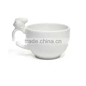 Porcelain Charming Rabbit Tea Cup. Bunny Mug thumbnail-1