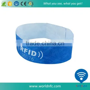 Disposable S50 RFID Tags,Paper Event S50 Wristbands thumbnail-1