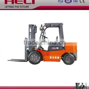 China Top1 Forklift Brand 3500kg Forklift With Full Free Mast /3500kg Diesel Forklift for Sale in Shanghai China thumbnail-1