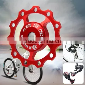 Kactus Cycling MTB Guide Roller Wheel Rear Derailleur Pulley Alluminum Alloy CNC 11T for SHIMANO SRAM thumbnail-1