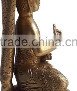 Ethnic Brass New Latest Buddha Resting Statue thumbnail-4