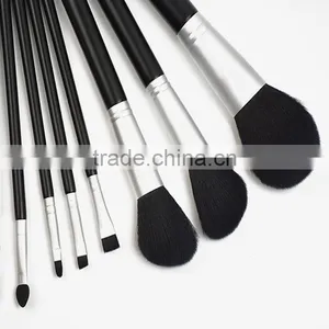 Synthetic Hair Brush Material Black Plastic Handle Material Cosmetic Makeup thumbnail-1