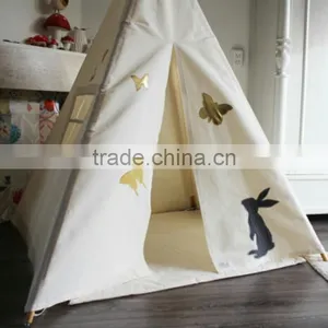 2016 New Fashion CE Certified Kids Teepee Indian Tent Tipi Tunnel Wigwam Teepees for Wholesale thumbnail-3