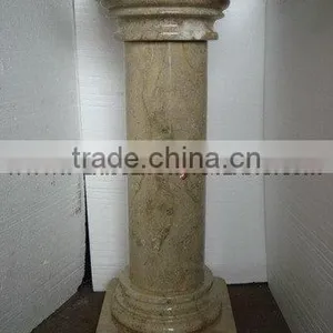 EXPORT QUALITY SAHARA BEIGE MARBLE PEDESTALS thumbnail-3