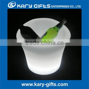 Illuminated Plastic Ice Bucket Led Plastic Wine Cooler thumbnail-3