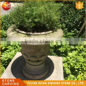 Garden Stone Planter Pots,large Stone Garden Pots thumbnail-5