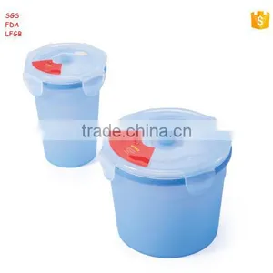 Food Grade Portable Convenient Collapsible Houseware Silicone Foldable Lunch Box thumbnail-5