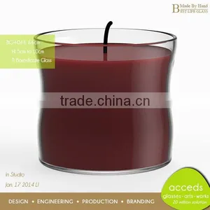 Ti-Borosilicate Cheap Hand Painted Decorative Glass Candle Holder thumbnail-4