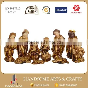 5 Inch Resin Religious Craft Home Decoration Christmas Gift Nativity Set thumbnail-4