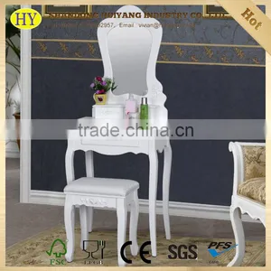 Modern Make up Dresser Table With Mirror and Stool thumbnail-2