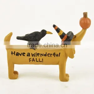 Custom Halloween Party Cute Dressed Dog Statue Supplier thumbnail-4