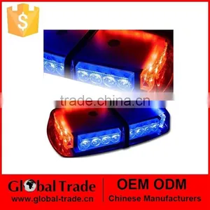 Police Strobe Light 24LED Strobe Lights Emergency Warning Lights Led Strobe Beacon With Magnet RED BLUE WHITE AMBER DC12V A1913 thumbnail-1
