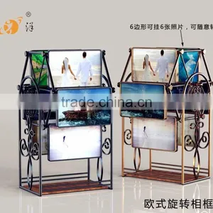 Antiquity Rotating Custom Life Photo Gallery Metal Wedding Photo Frame thumbnail-1