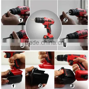 21v Lithium Battery Electric Cordless Drills Power Tools thumbnail-3