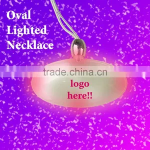 Blinking Oval Shape Necklace thumbnail-1