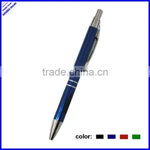 Special Design Aluminum Barrel Ball Point Metal Pens With Rubber Grip thumbnail-1