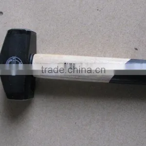 German Type Stone Hammer 800g Drop Forged With Wooden Handle thumbnail-5