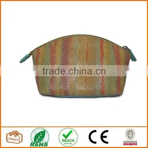 Leather Cosmetic Pouch Citrus Python thumbnail-1