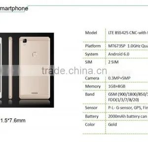LTE8S5425 5.0" Super Slim High End Cheap Mobile Phone Wholesale thumbnail-3