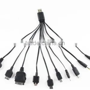 Multi 10 in 1 Universal Multi-Function Cell Phone Game USB Charging Cable Charger Line thumbnail-1