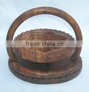 Wooden Fresh Fruit Basket, Folding thumbnail-1